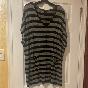 Black and Gray Striped dress